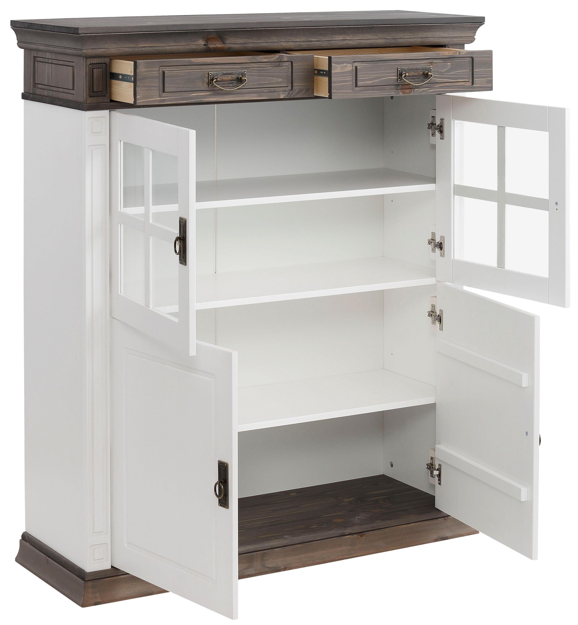 Home affaire Highboard »Vinales« Vitrine, Breite 112 cm