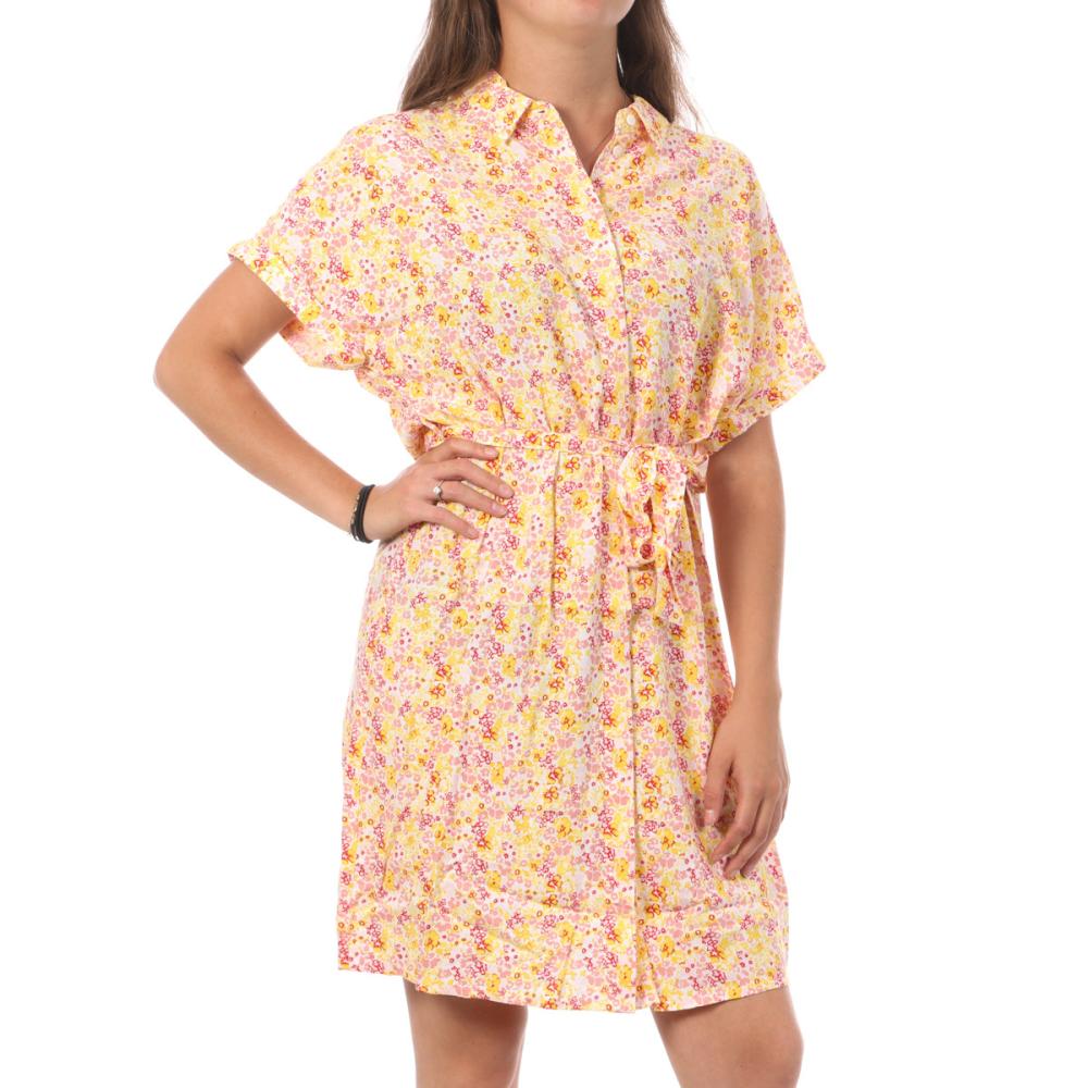 Vero Moda Robe Chemise Blanc/Jaune Femme Vero Moda Easy