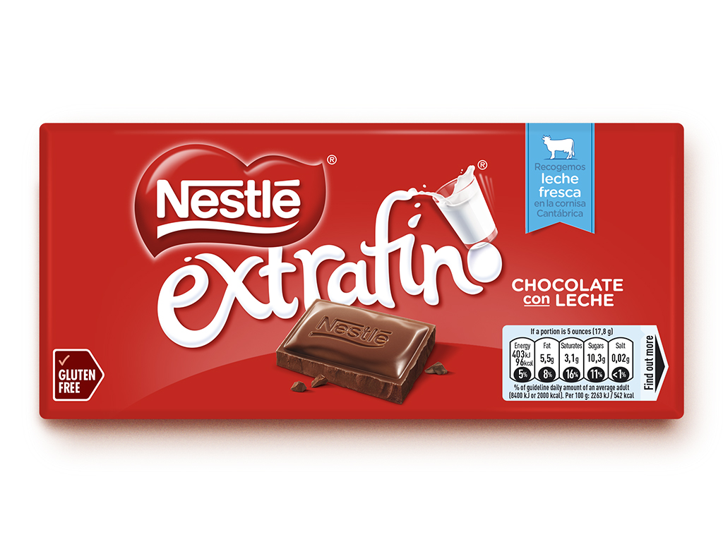TABLETE NESTLÉ EXTRAFINO CHOCOLATE DE LEITE 125G
