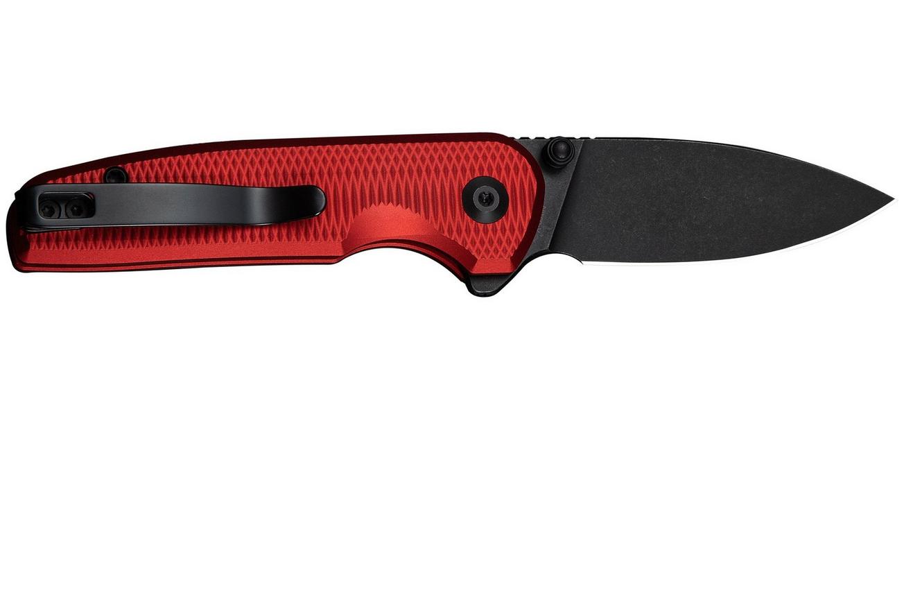 Civivi Mini Shakan C20052F-2 Blackwashed Nitro-V, Red Aluminium, zakmes