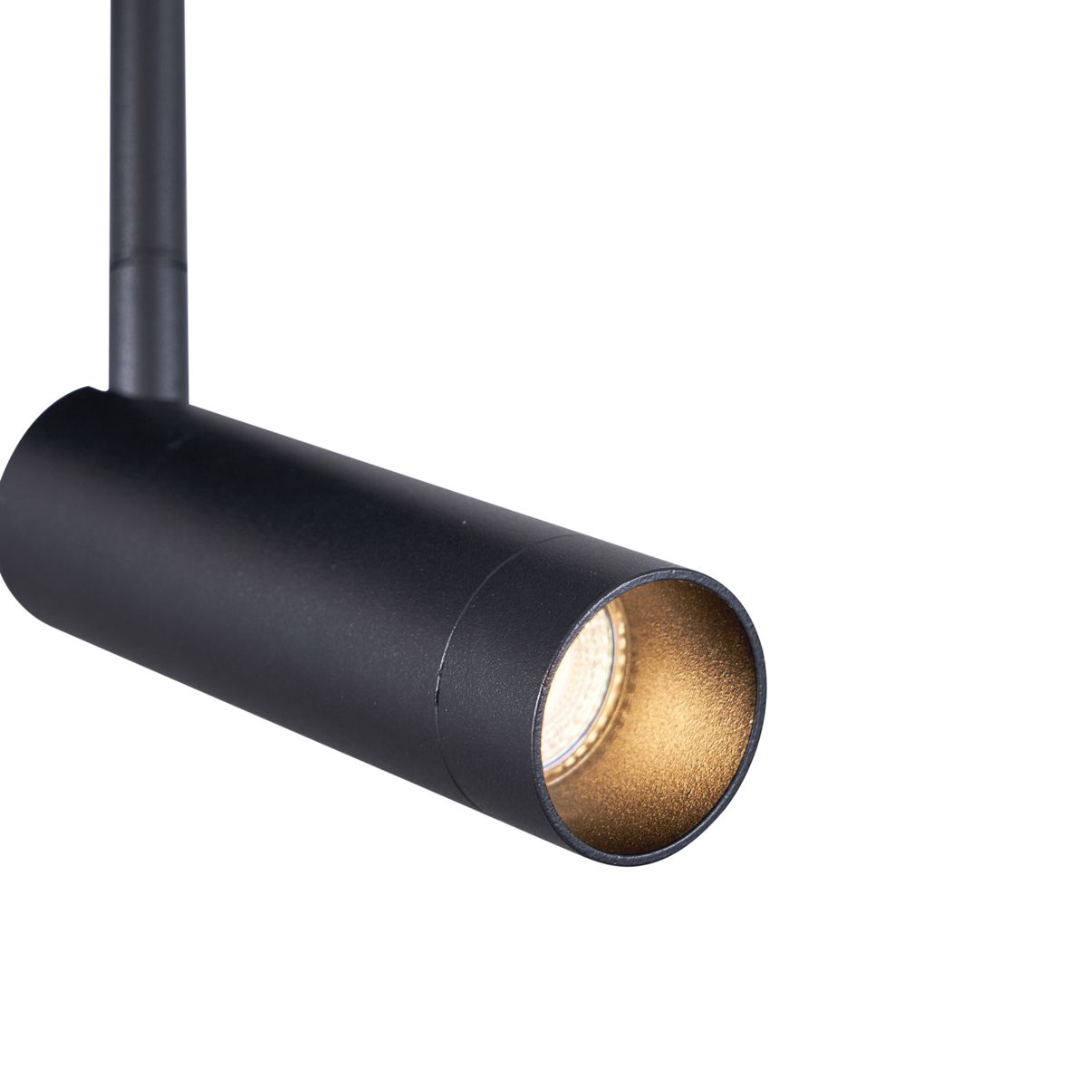Afgeronde plafondspot zwart GU10 35mm 4-lichts draai- en kantelbaar - Kate
