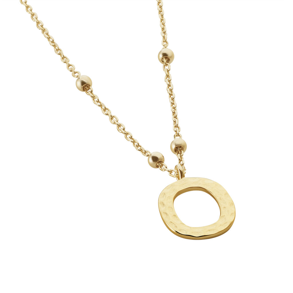 Collier Plaqué Or Jaune Lettra