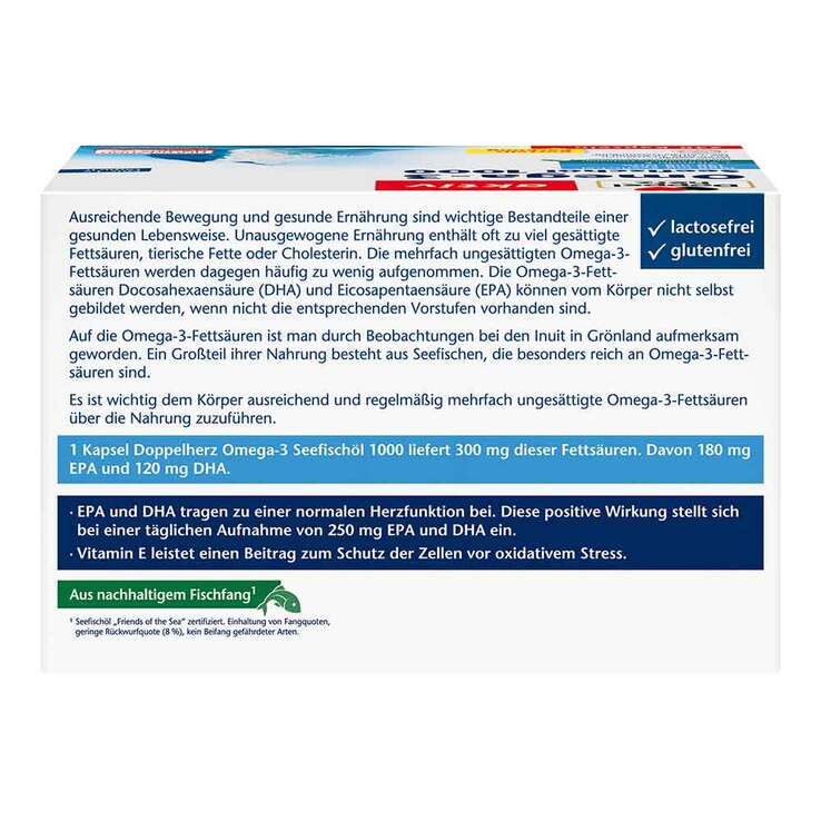 Doppelherz Omega-3 Seefischöl 1000 Kapseln, 240 St