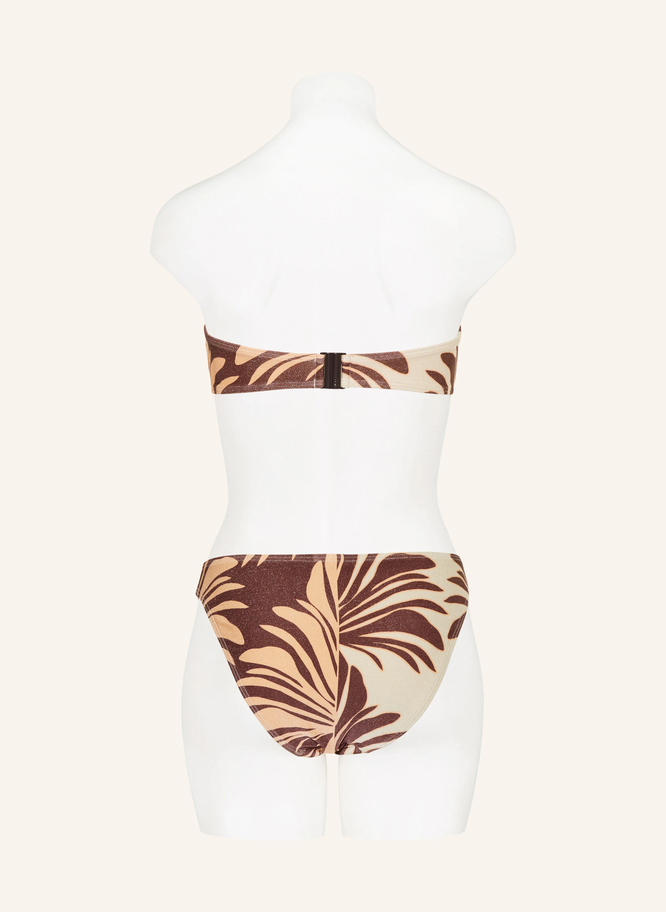 JETS Australia Bandeau-Bikini-Top DAHLIA PALM mit Glitzergarn
