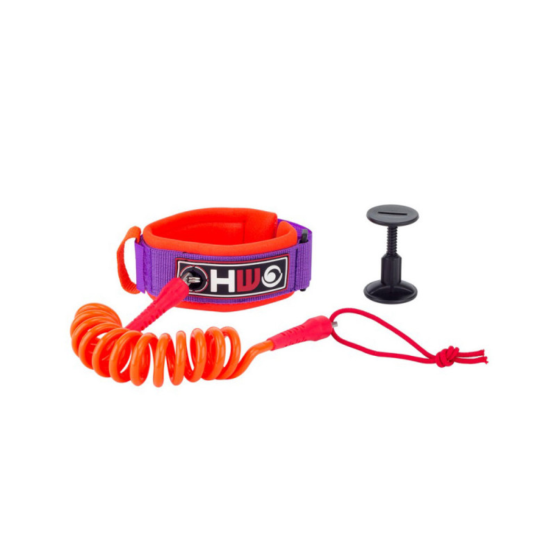 LEASH BODYBOARD HOWZIT ORANGE/VIOLET