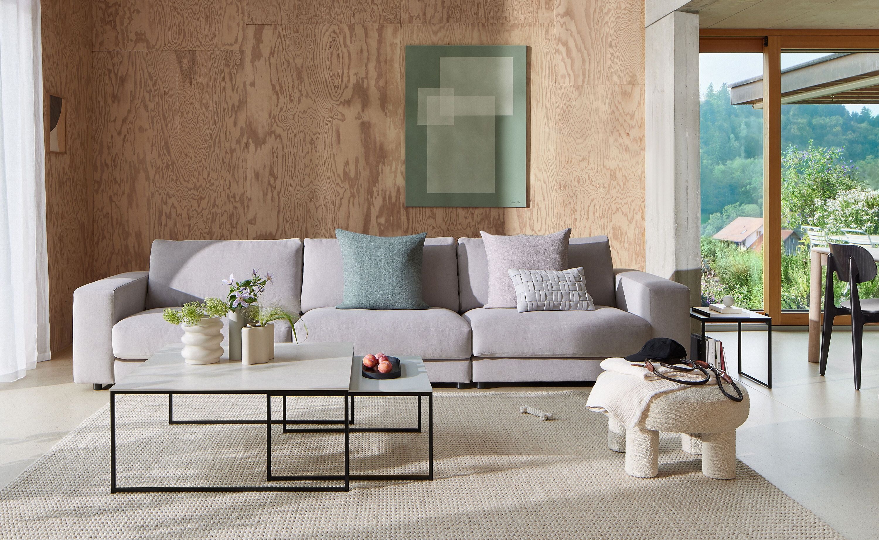 HARRISON Ecksofa - Hellbraun / B: 250.0 cm x T: 170.0 cm x H: 85.0 cm
