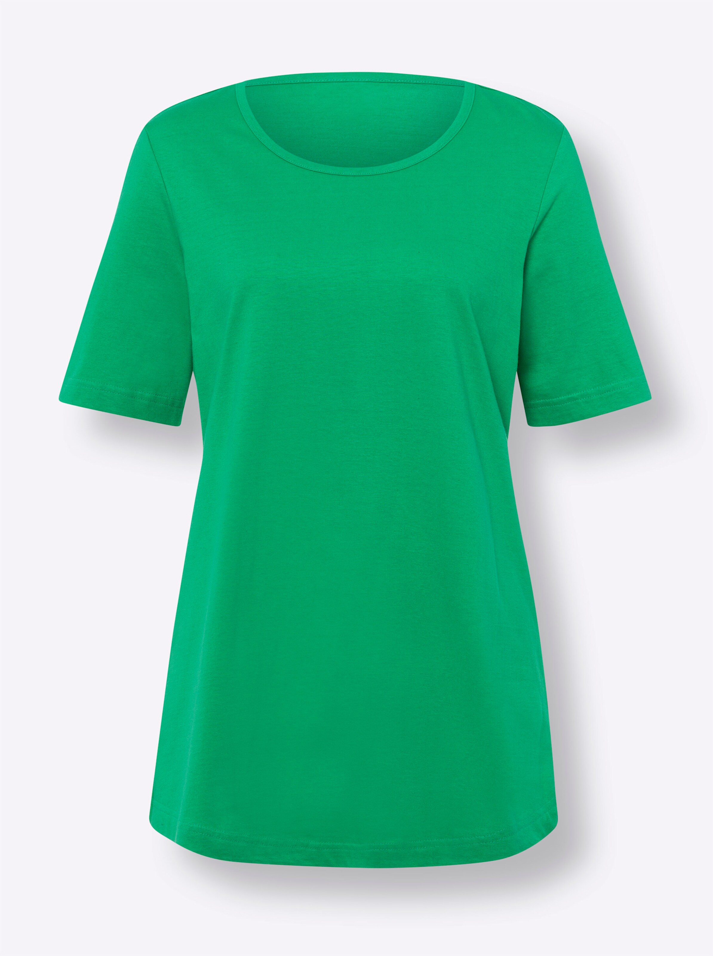 Longshirt in grasgrün + marine