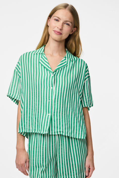Pieces groene dames blouse