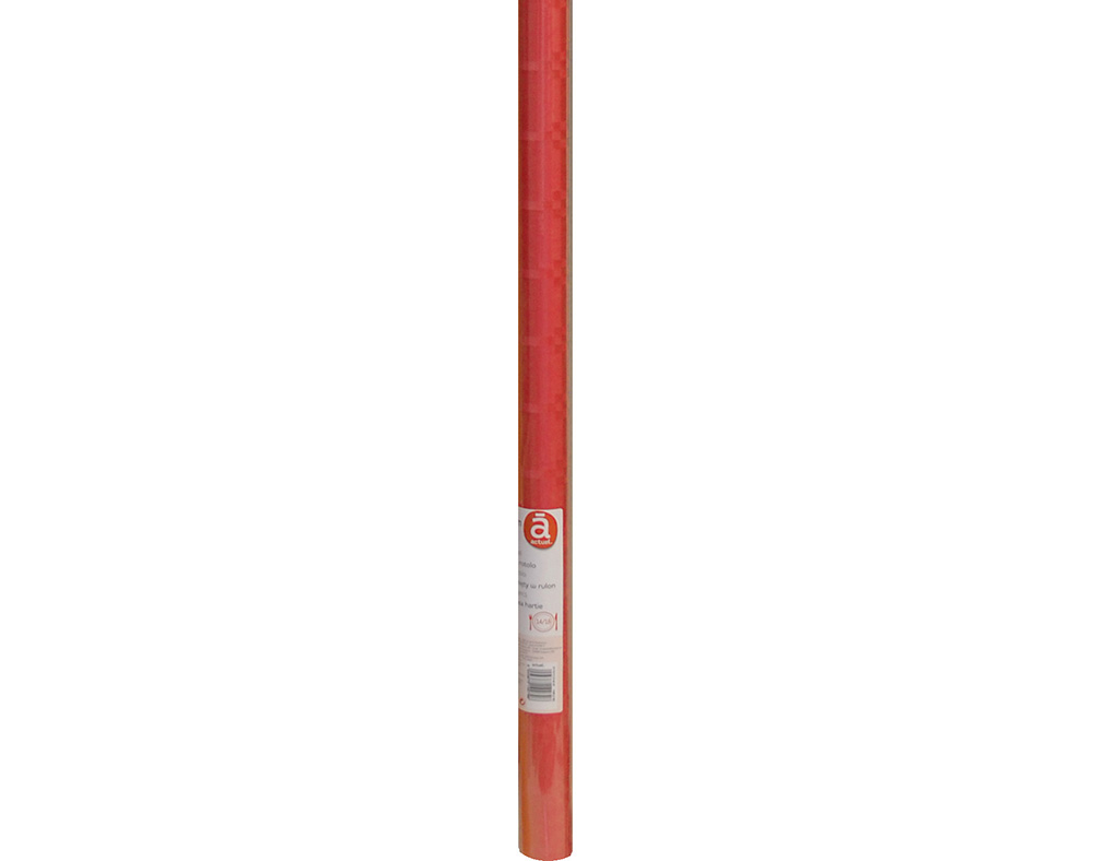 TOALHA EM ROLO PAPEL ACTUEL VERMELHO 5X1.35M