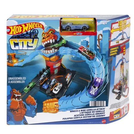 Hot Wheels City Nemesis Lab Sortiment, 1 Packung, 4-fach sortiert