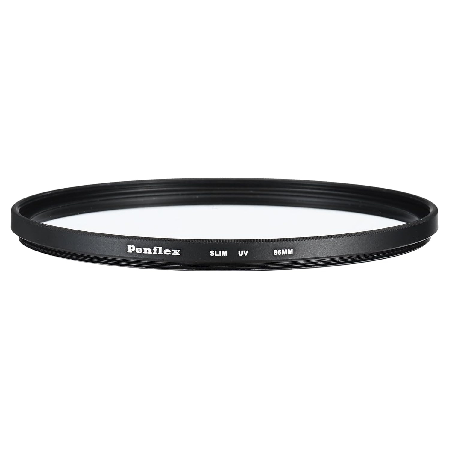 (Ø86mm) UV Klarschutzfilter für DSLR / SLR Kameras aus Aluminium inkl. Schutzhülle   Reinigungstuch (Slim) - Schwarz