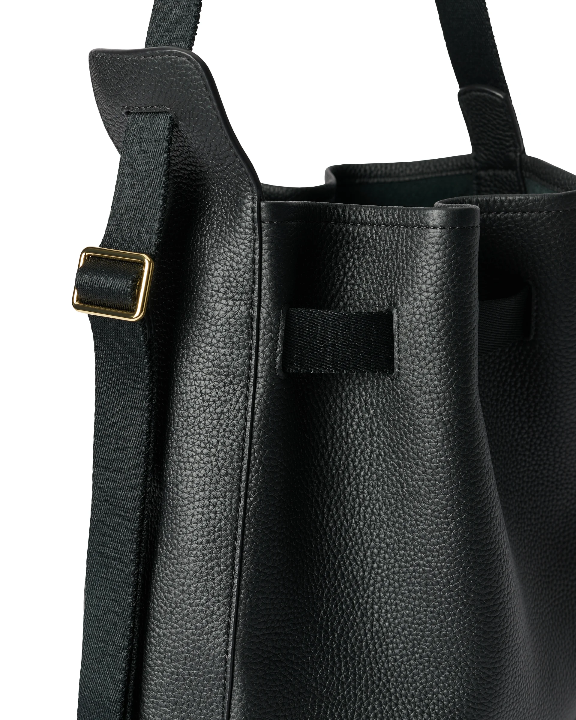 ECCO Sail Bag Hobo-Tasche aus Leder Schwarz 35X33X13 cm