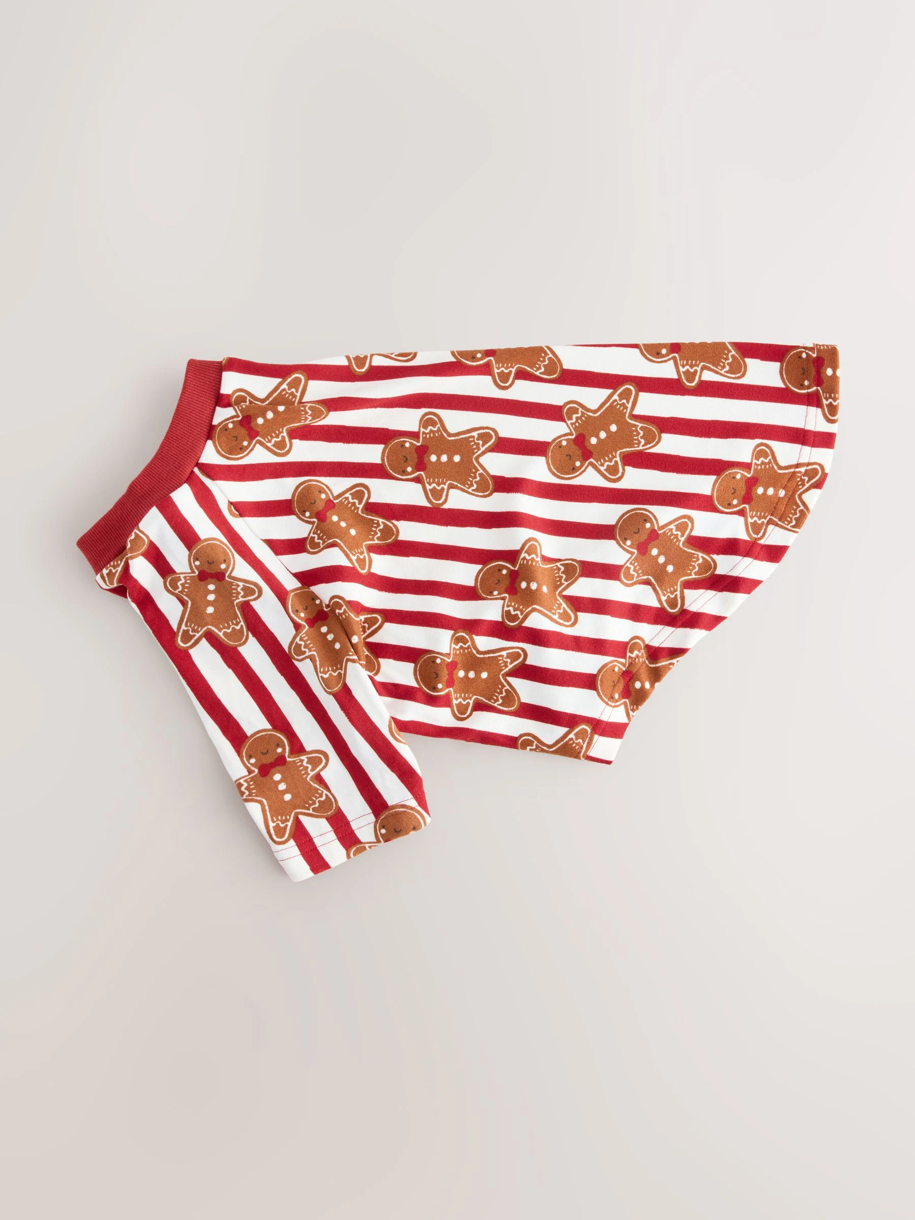 Rood met peperkoekenmannetje - Matching Family - Behaaglijke kerstpyjama voor huisdieren