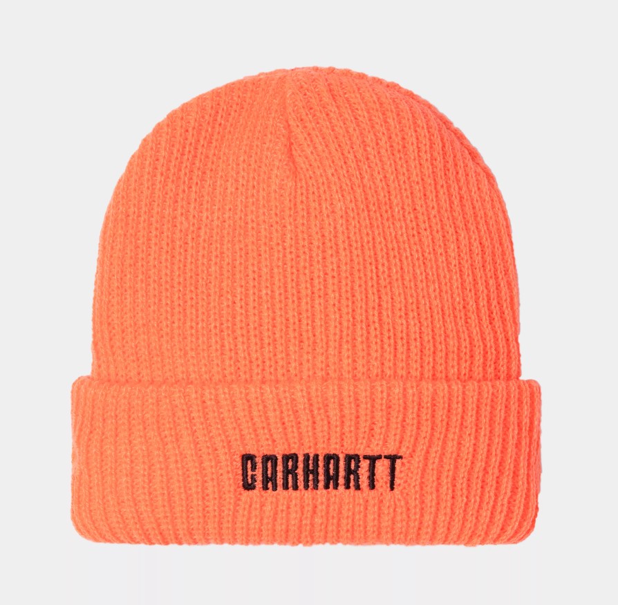 Carhartt WIP Industry Beanie Lumo Orange / Black