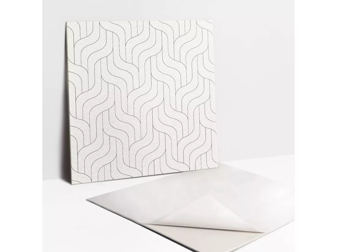 Carreaux autocollants - vinyle - Lignes régulières 9x30x30