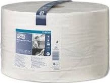 Staples TORK Industriell rengjøringsklut, stor rull 420 Performance, hvit (23,5cm x 510m)
