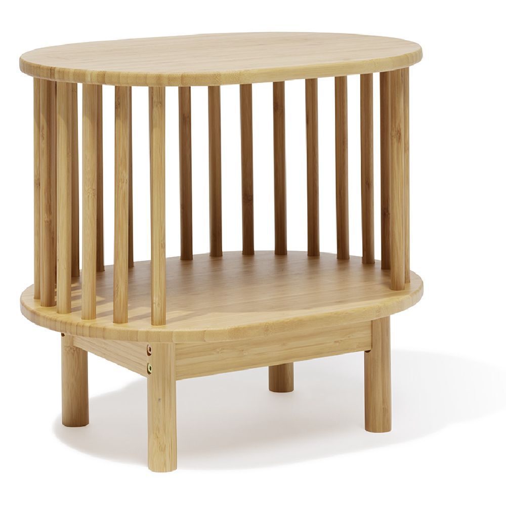 Chevet Gaïa bambou naturel - L46xP35xH41,5 cm