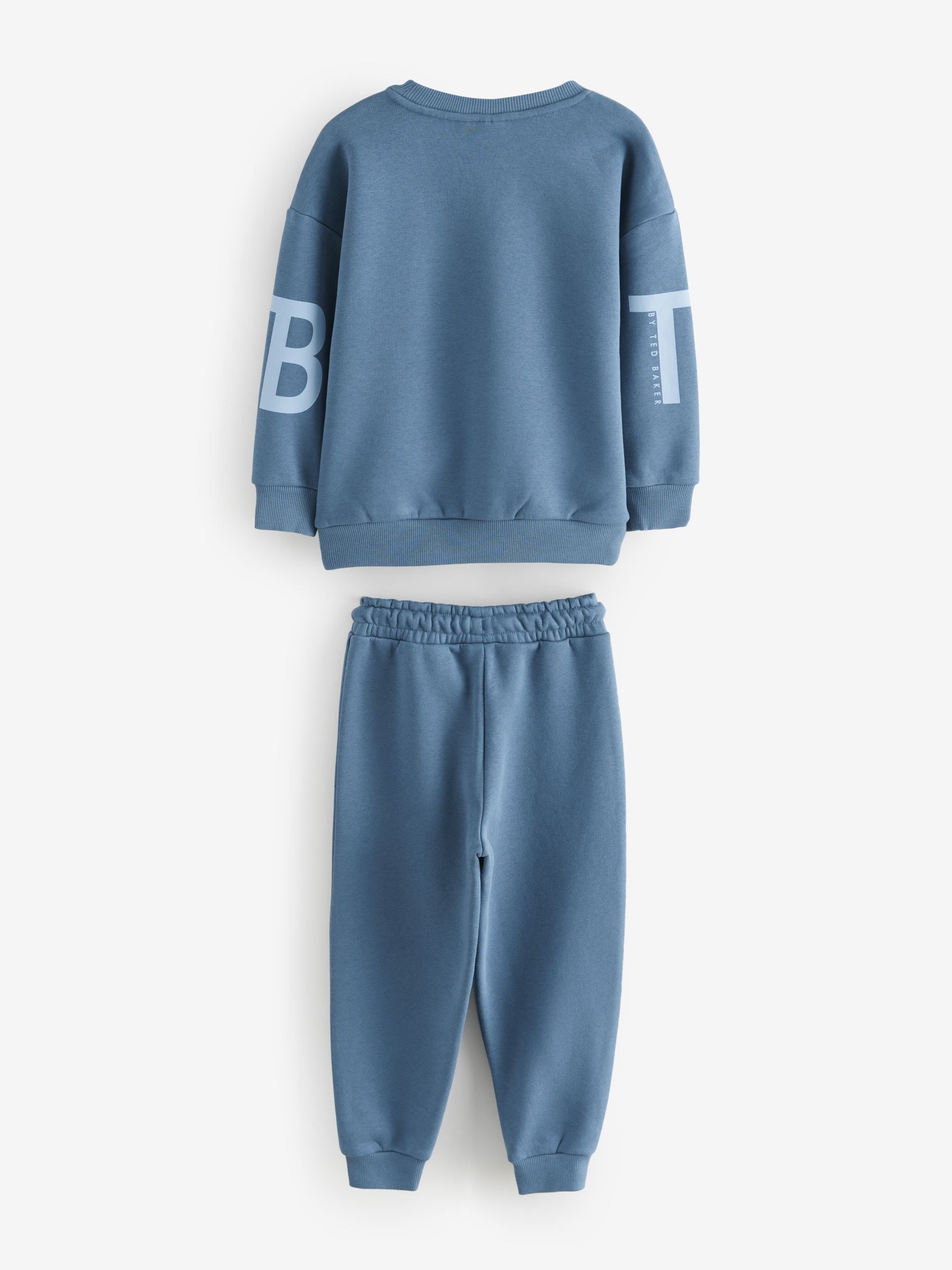 Blauw - Baker by Ted Baker oversized set van sweatshirt en joggingbroek