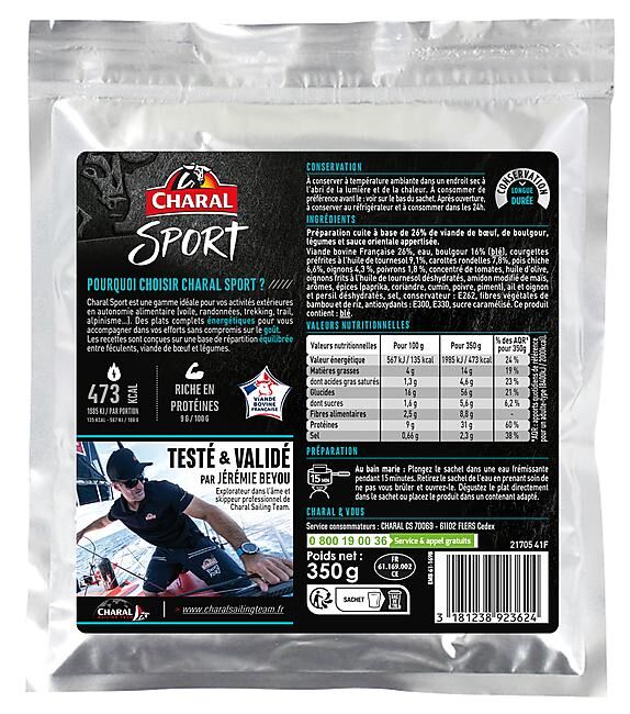 CHARAL SPORT - BOULETTES AU BOEUF A L'ORIENTALE BOULGOUR