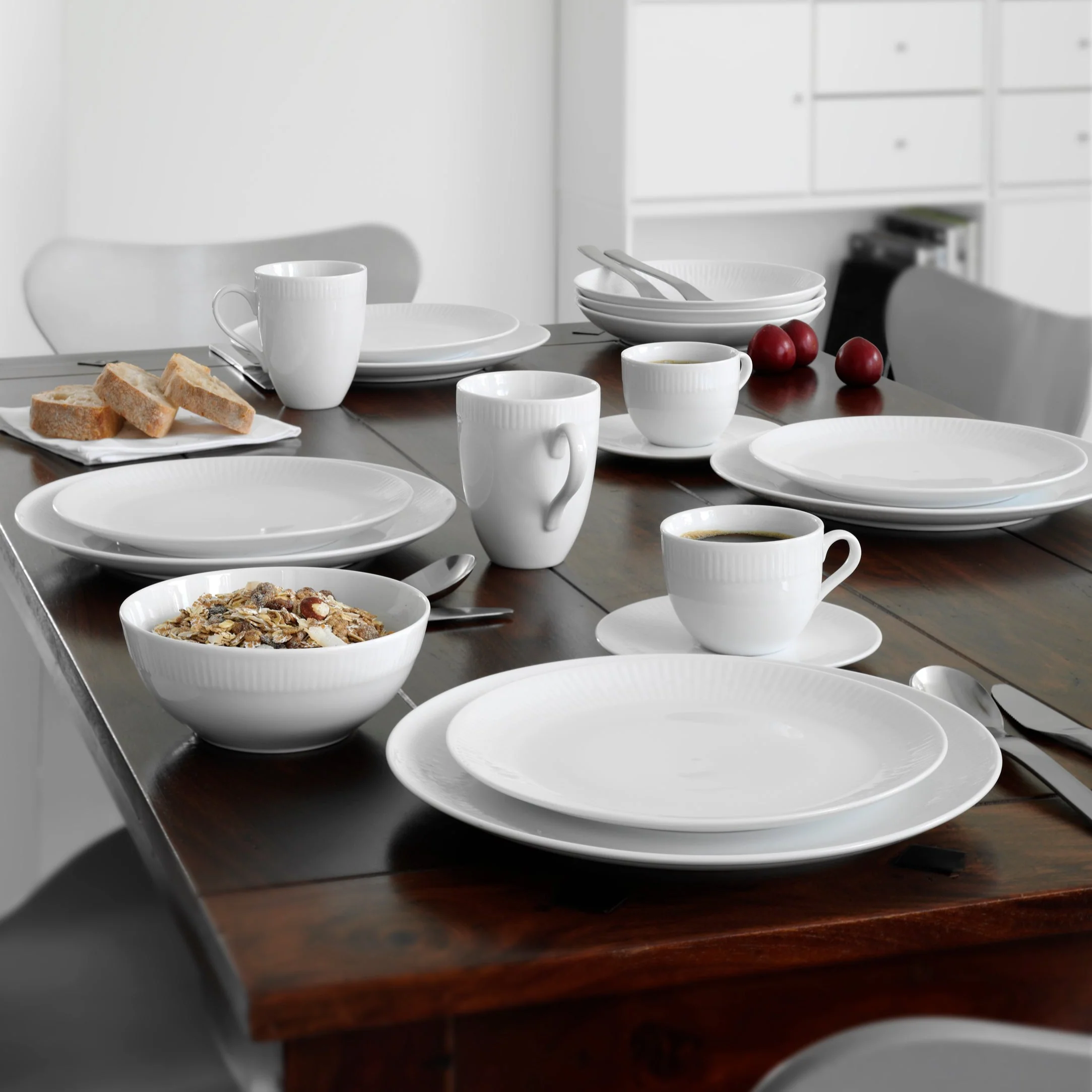 Aida  Relief frokosttallerkener - 4 stk Ø22 cm.