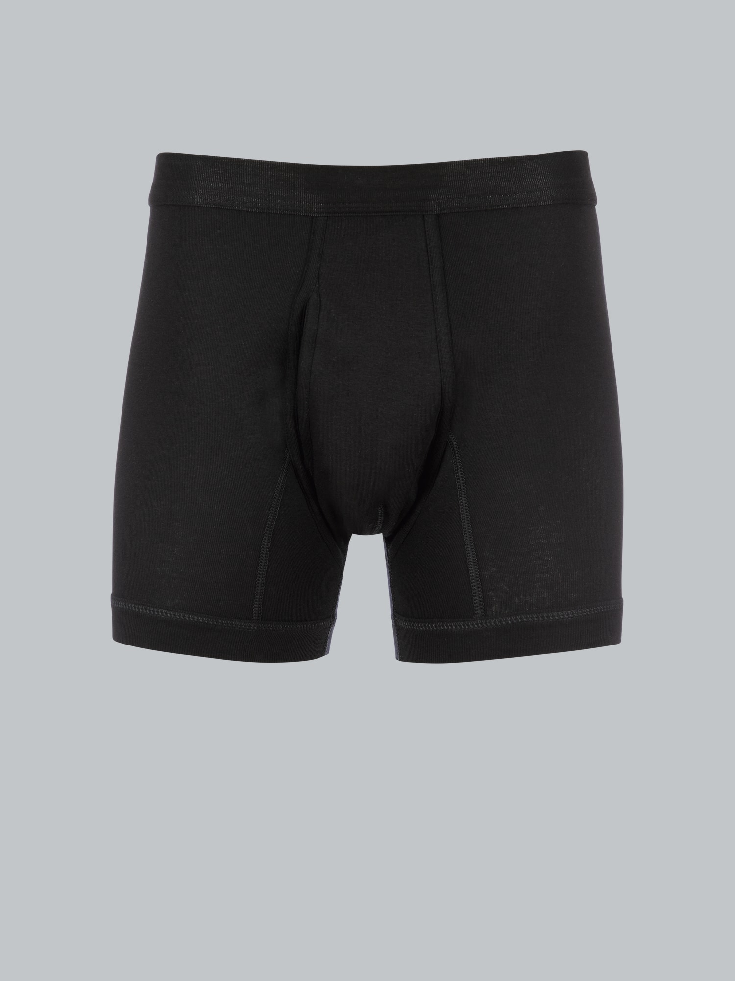Unterhose Feinripp im Doppelpack Schwarz
