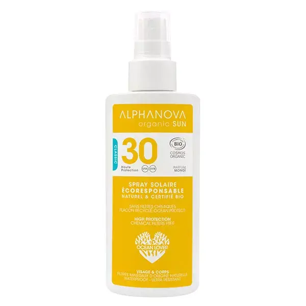 Alphanova Sun Spray Orgânico FPS 30 125ml