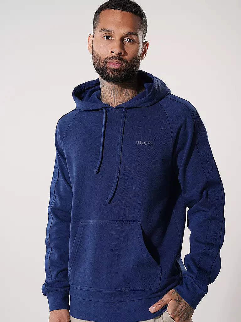 HUGO Loungewear Kapuzensweater - Hoodie dunkelblau
