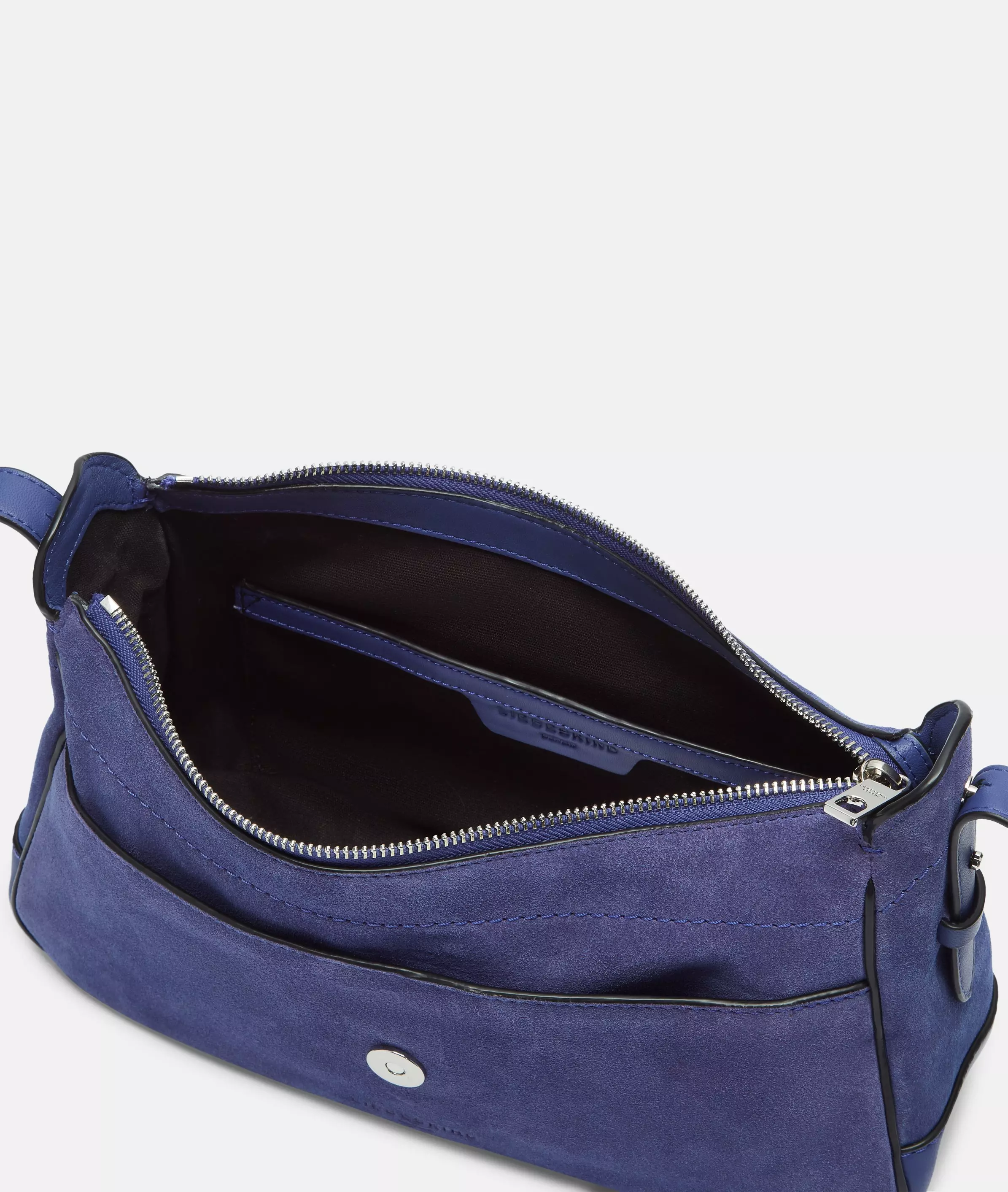 Ren Baguette S Handy suede shoulder bag