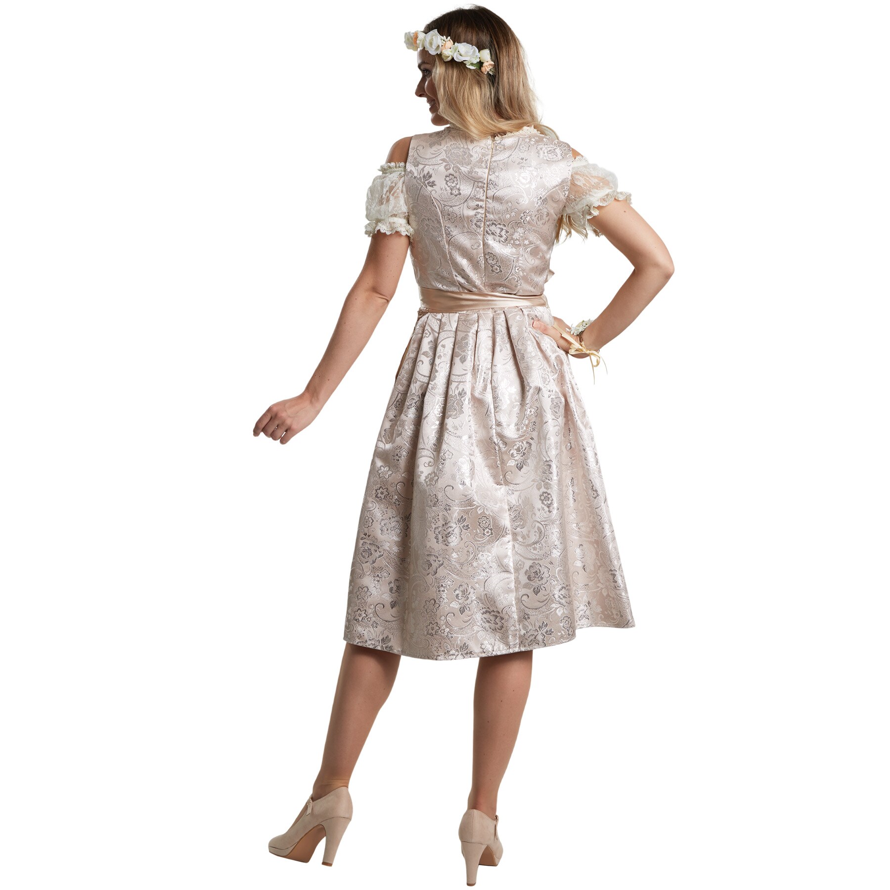 tectake® Frauenkostüm Midi-Dirndl Traunstein Modell 2