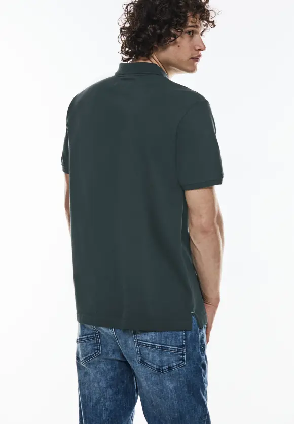Piquée Poloshirt - dark urban green