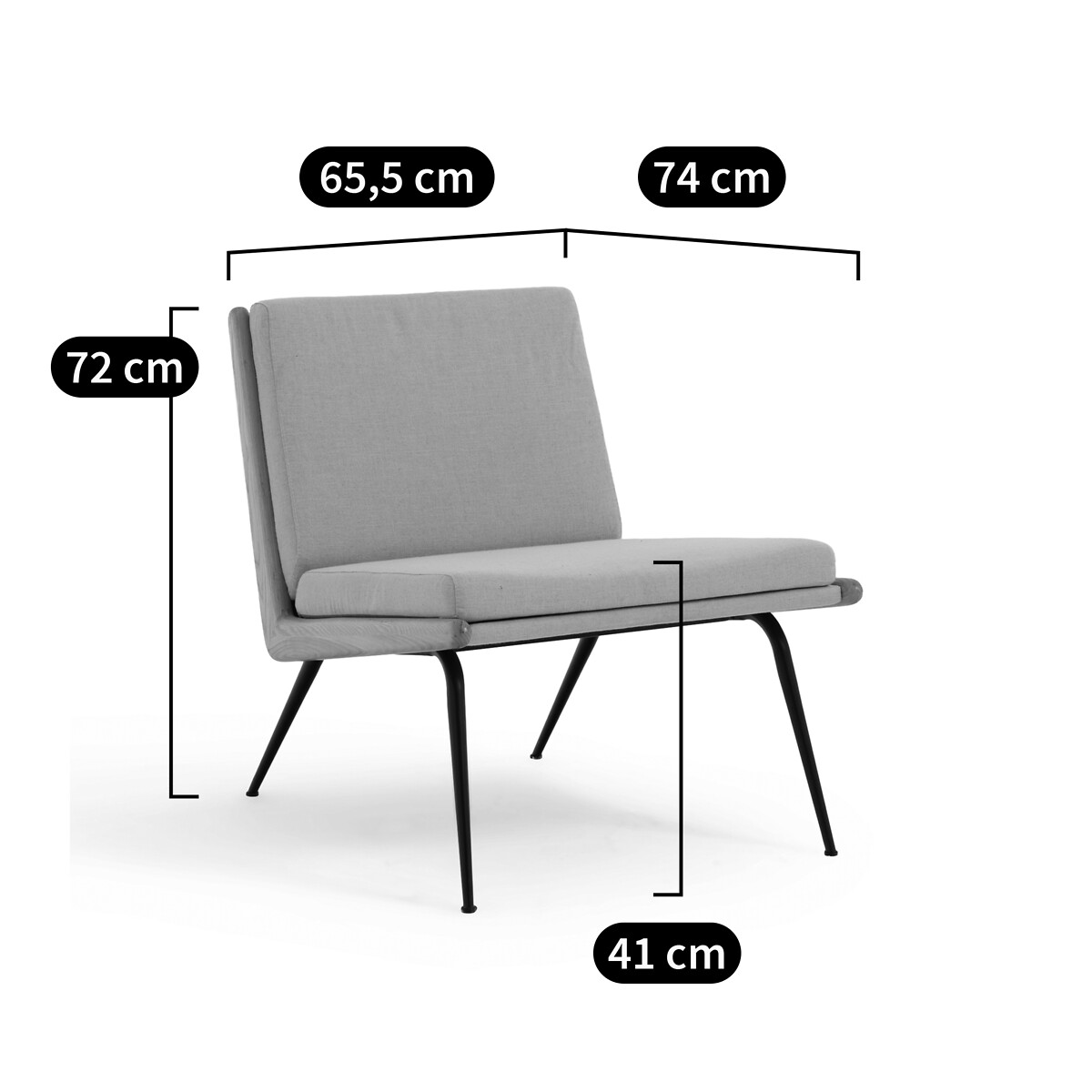 LA REDOUTE INTERIEURS<br>Poltrona vintage, Daho