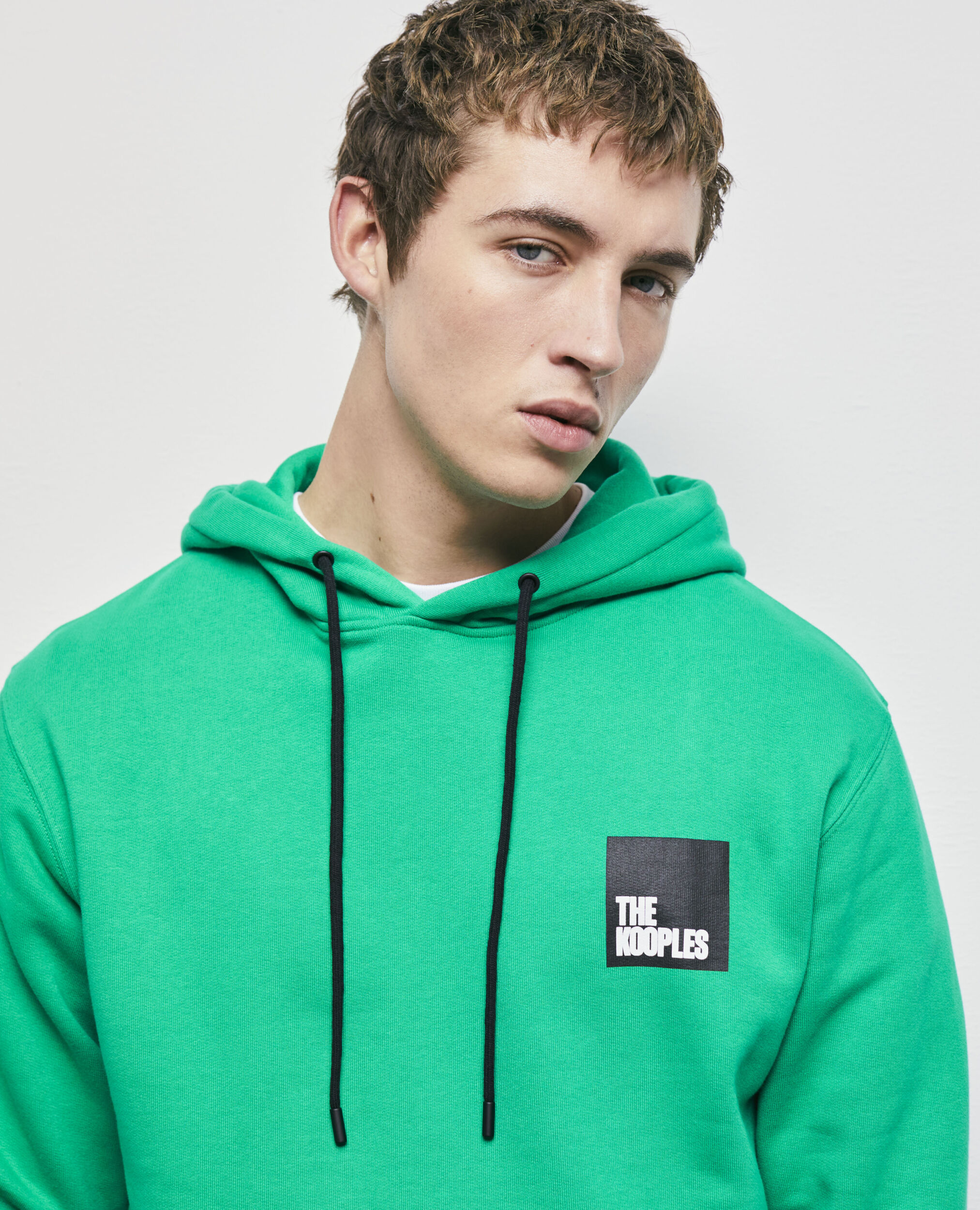 Sweatshirt à logo vert