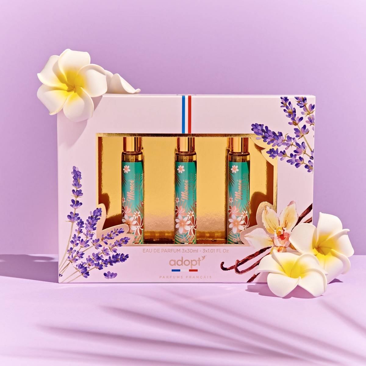 Trio Monoï des îles - COFFRET 3 EAUX DE PARFUMS MONOI DES ILES 30 ML