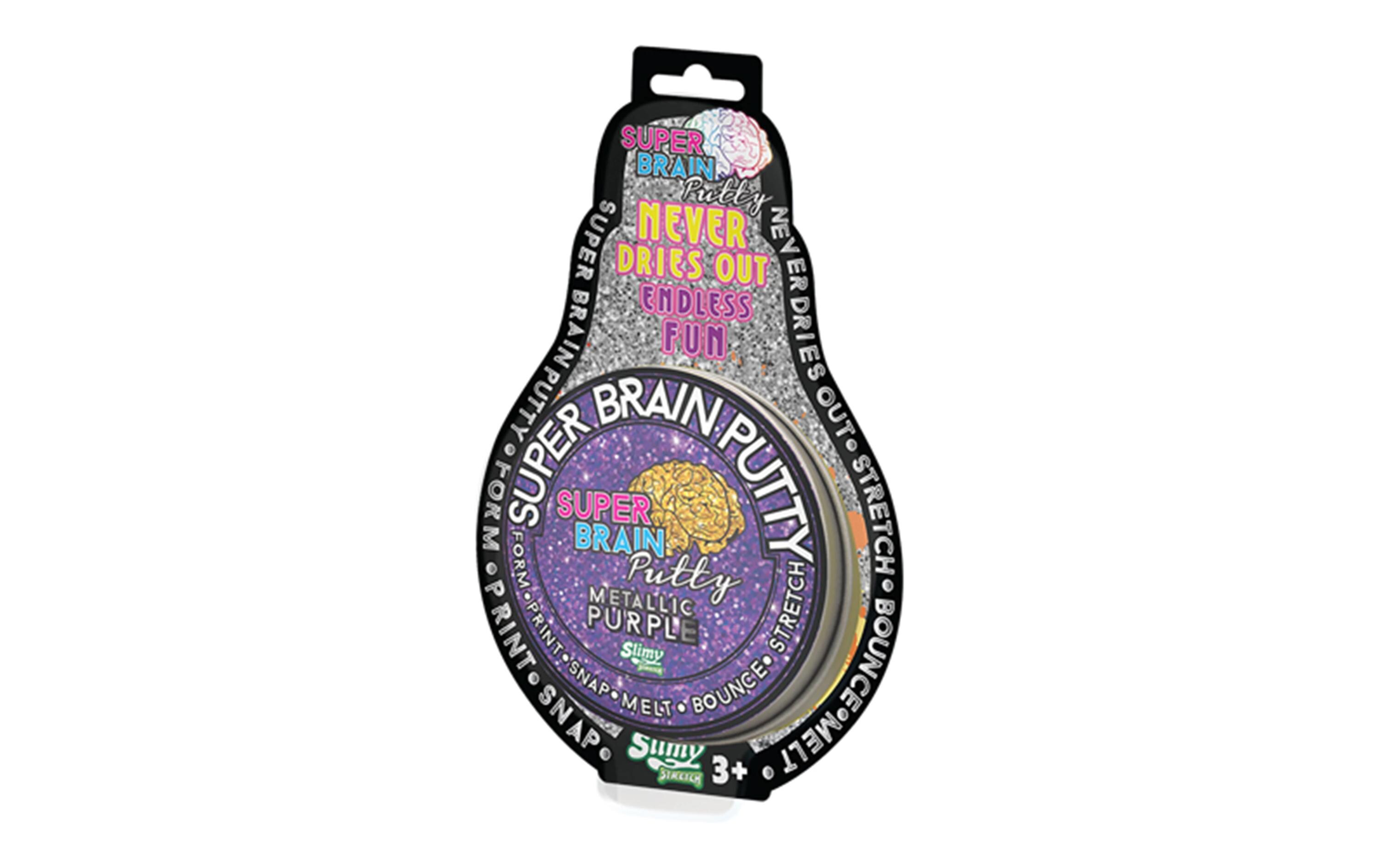Knetmasse Slimy Super Brain Putty Metallic, assortiert, 75 gWiederverwendbare Knetmasse
