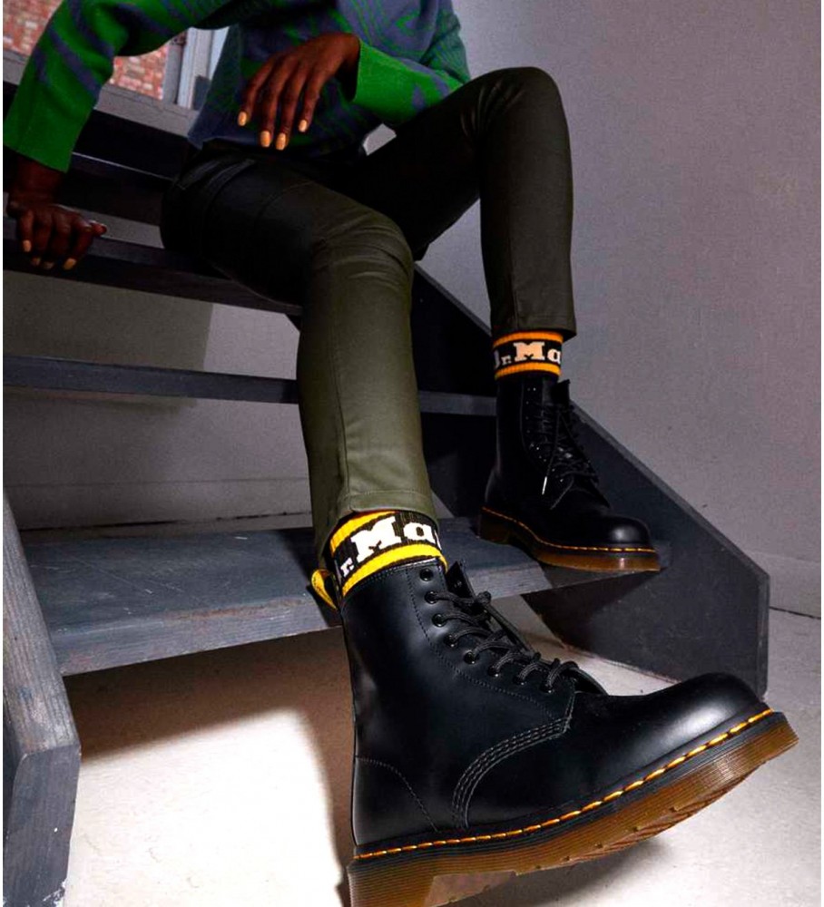 Botas de couro Dr. Martens 1460 pretas
