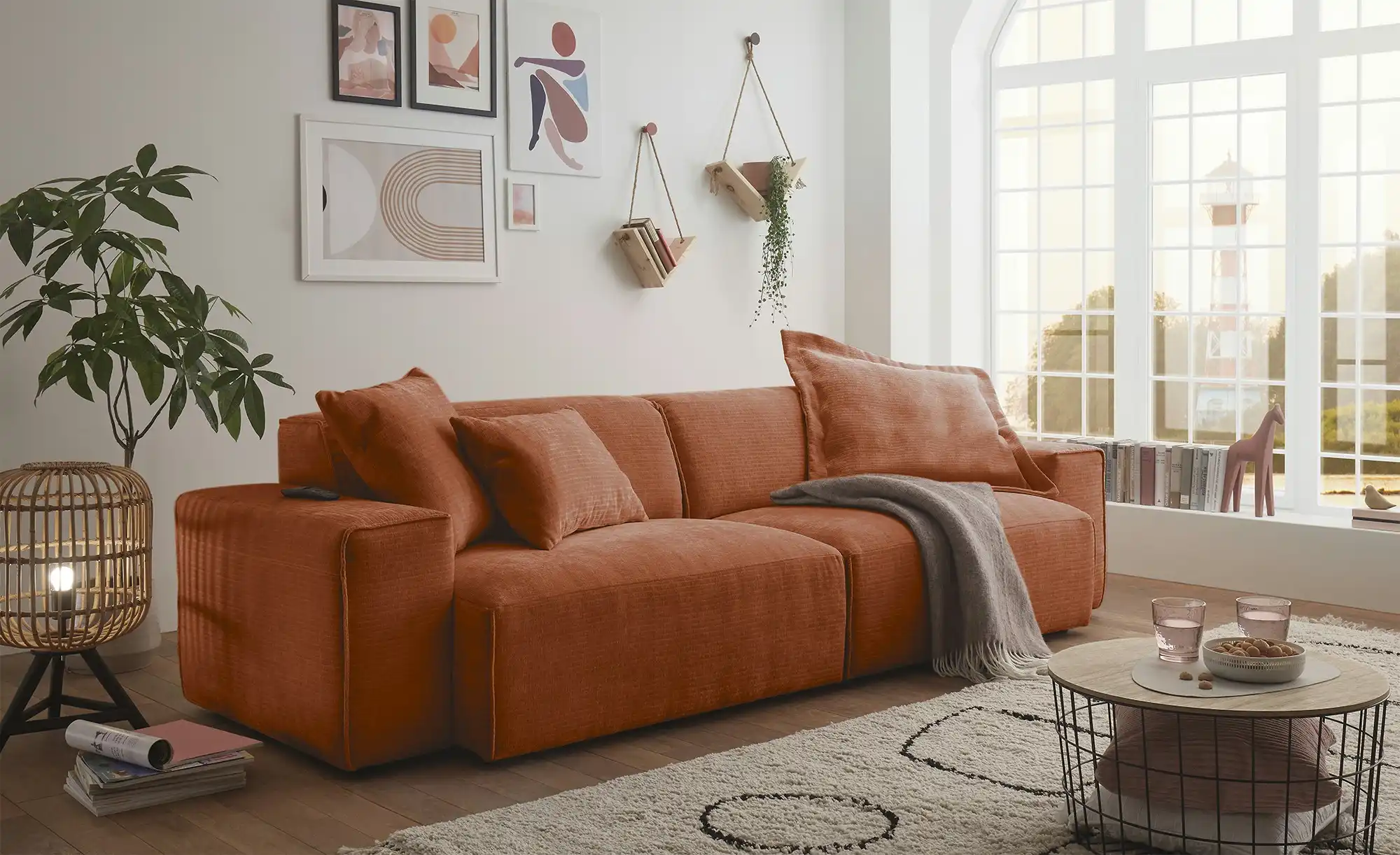 Gray & Jones Einzelsofa im Trendstoff Baltic Breeze