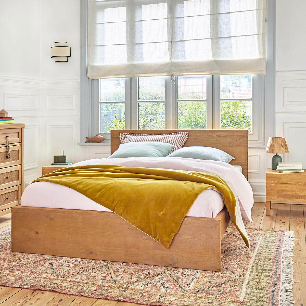 LA REDOUTE INTERIEURS<br>Cama em pinho maciço escovado, Lunja