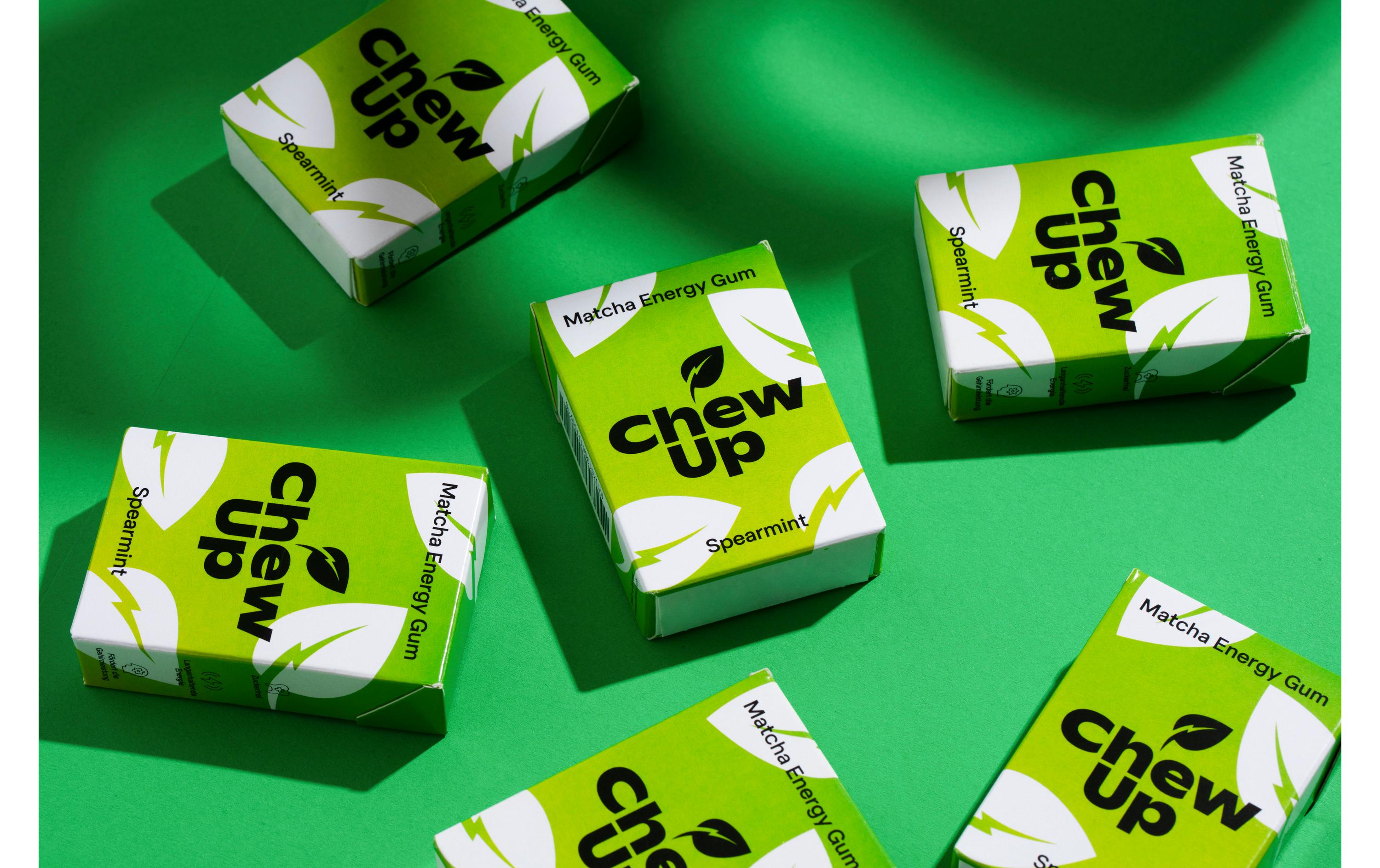 Kaugummi Matcha & Mint 20 gZuckerfreier Energiekaugummi mit Koffein aus «Die Höhle der Löwen»