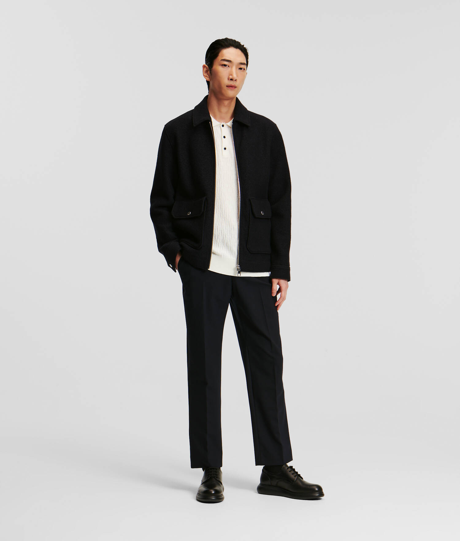VESTE EN BOUCLÉ KARL ESSENTIAL