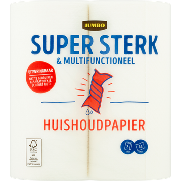 Jumbo Huishoudpapier Super Sterk & Multifunctioneel 2 Rollen