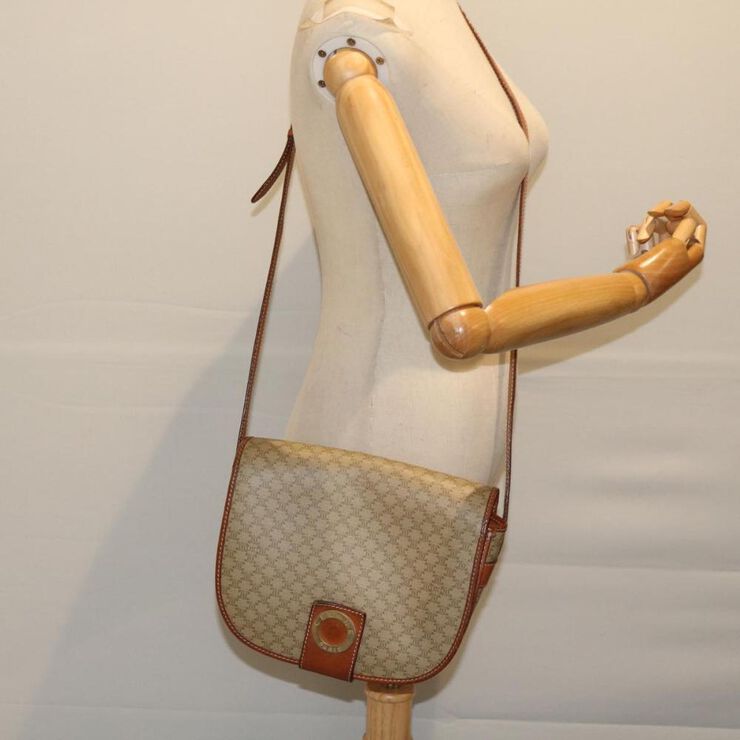 Celine Vintage Celine Crossbody Bag Beige