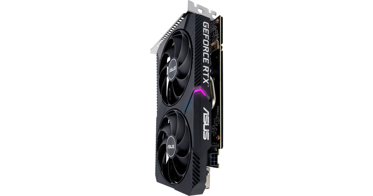 ASUSGeForce RTX 3050 DUAL V2 8GB GDDR6  grafische kaart  (Lite Hash Rate, 1x DisplayPort, 1x HDMI 2.1, DVI-D)
