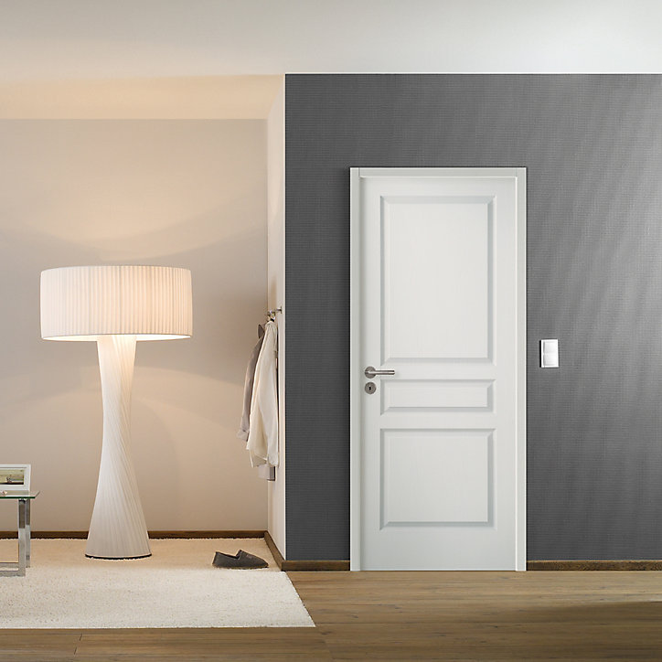 Bloc-porte Ordesa blanc H.204 x l.83 cm, poussant droit
