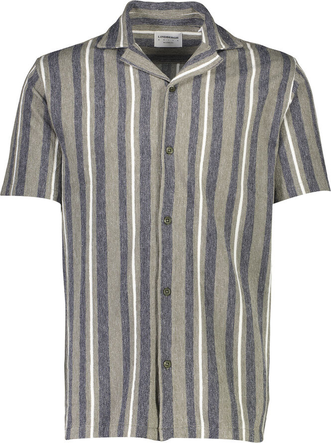 Lindbergh Knitted resort collar S/S Grøn