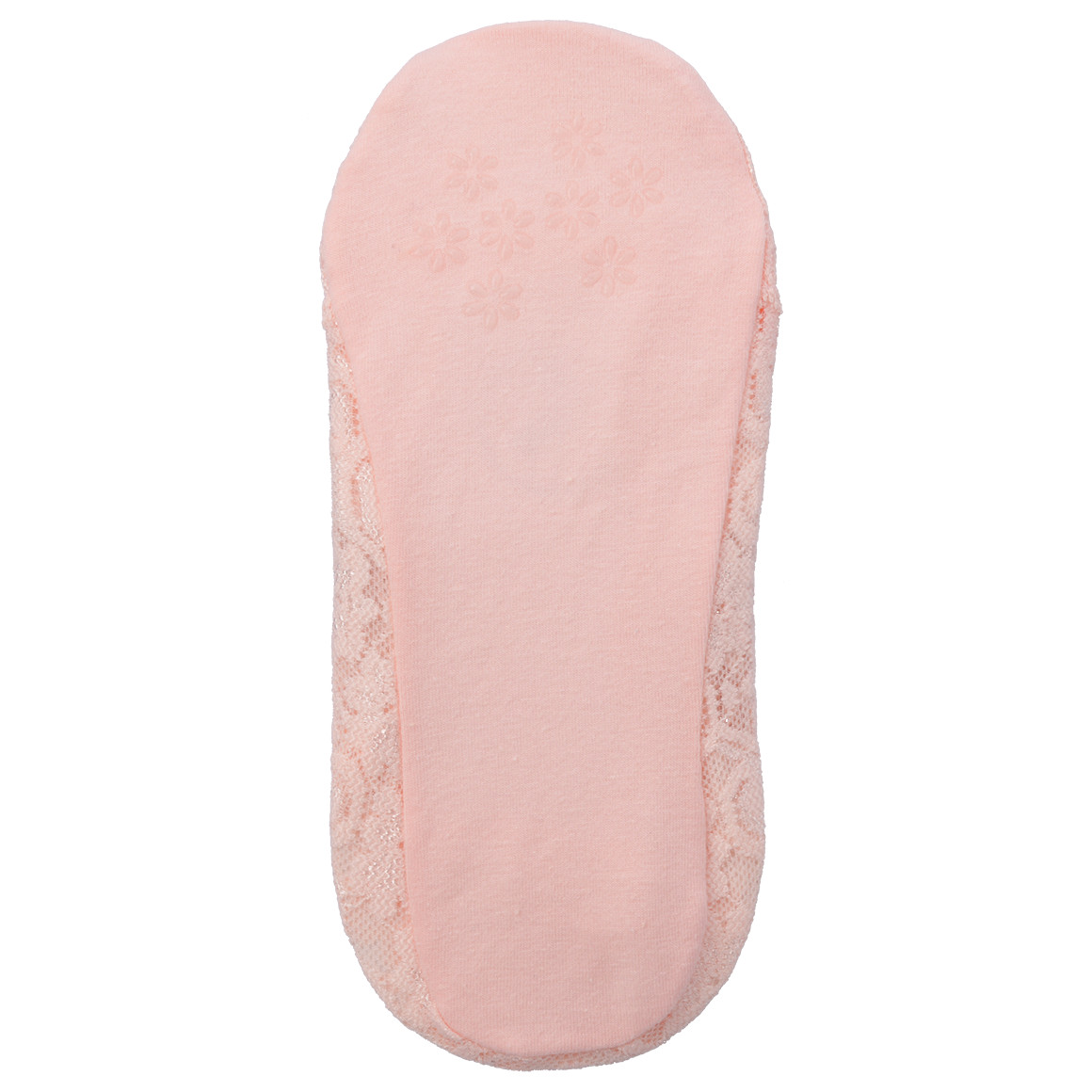 Gina Benotti 1 Paar Damen Füsslinge mit Spitze hellrosa