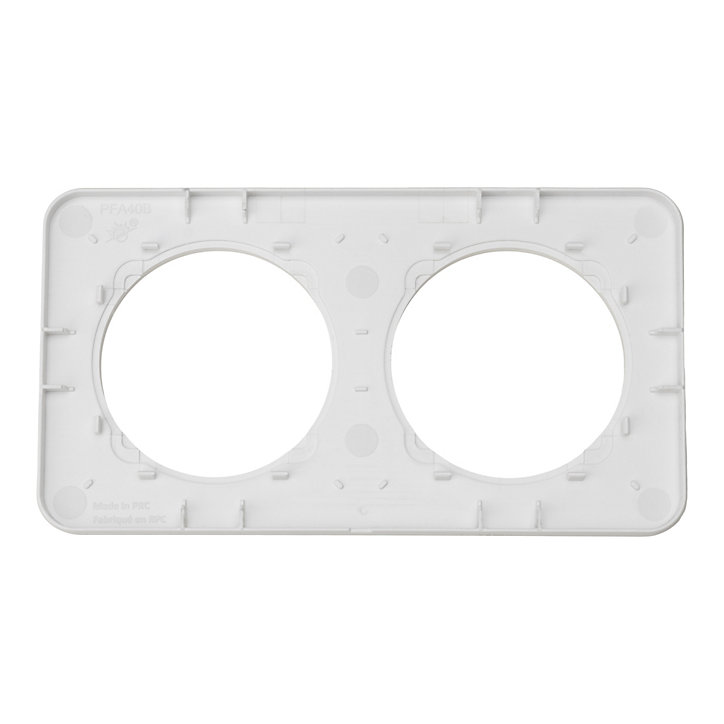 Plaque de finition double Jacobsen Espen inox