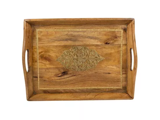 Plateau en bois 47x31x16h