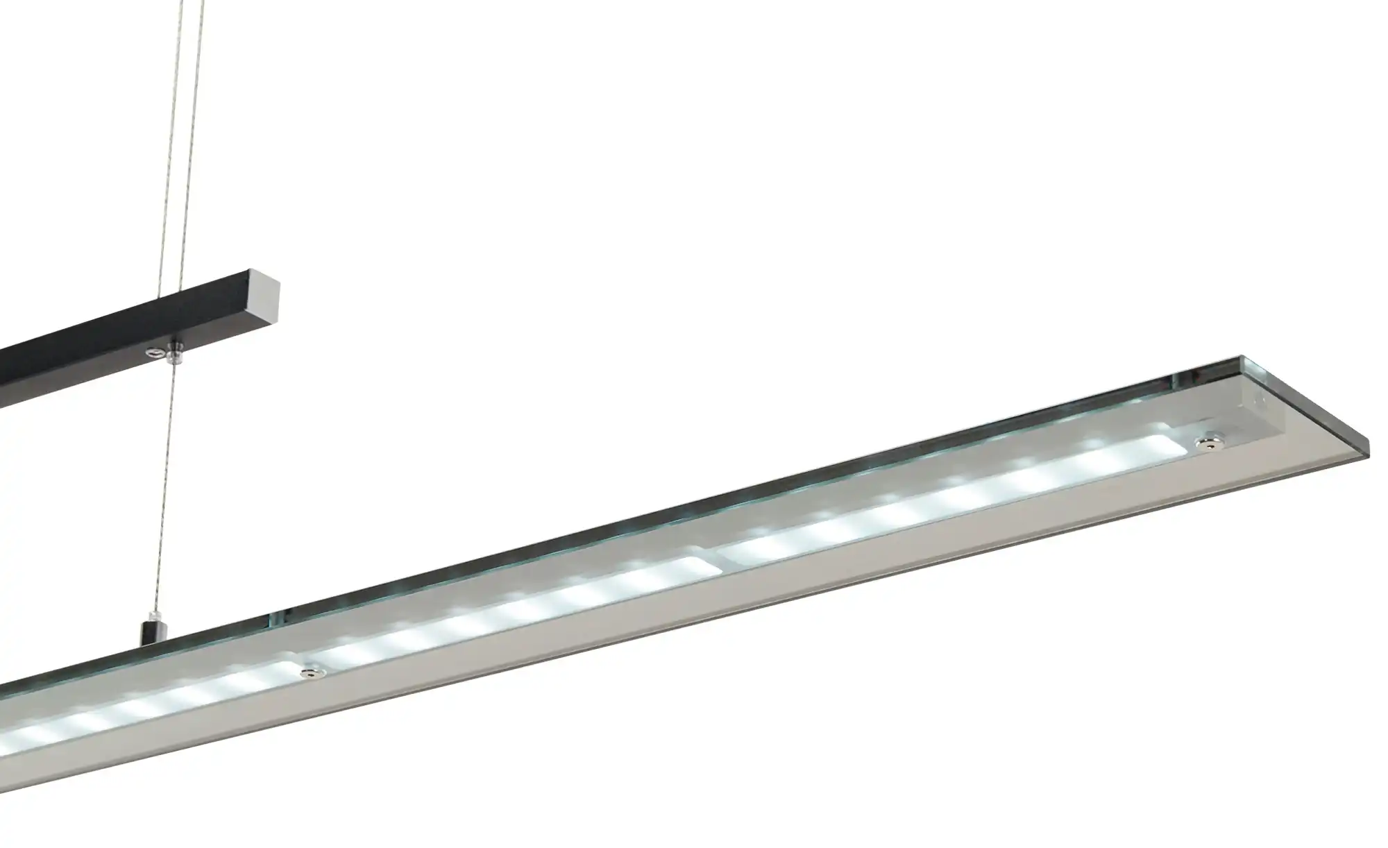 Fischer-Honsel Pendelleuchte, 1-flammig, schwarz/ Rauchglas
