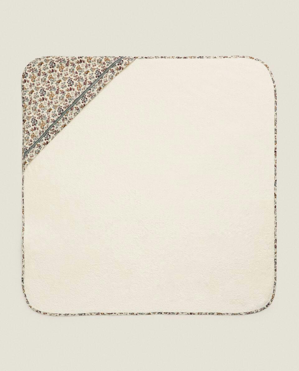 CAPA INFANTIL DE ALGODÃO COM ESTAMPA FLORAL