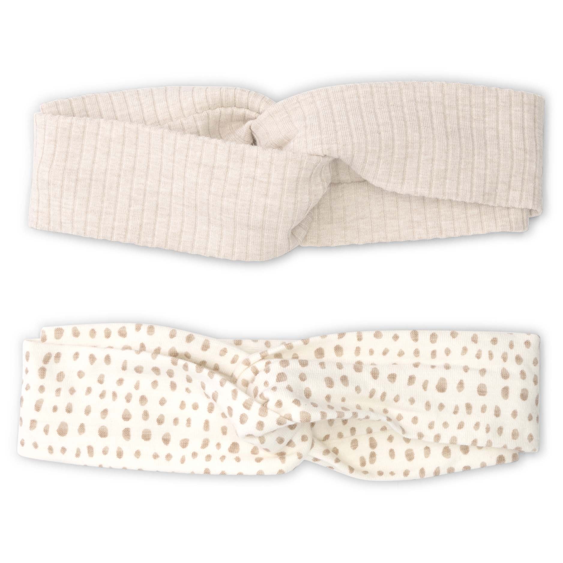Prénatal newborn haarband 2-pack   beige